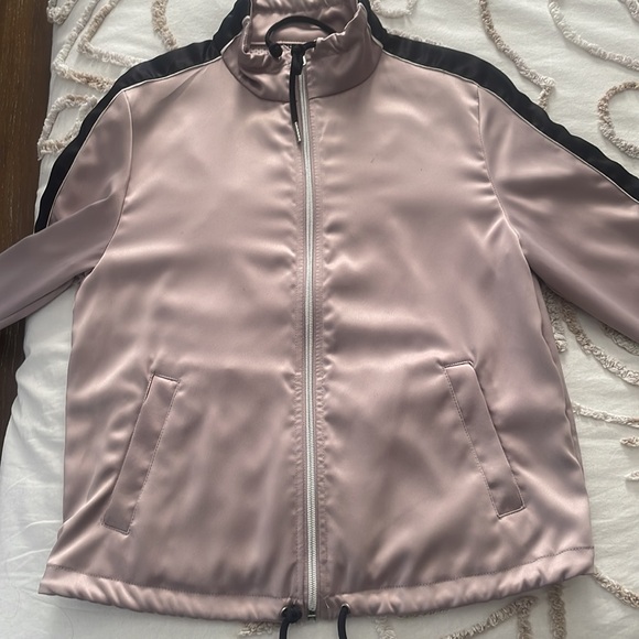 HM Satin Bomber Windbreaker - size 4 / small - Picture 2 of 5